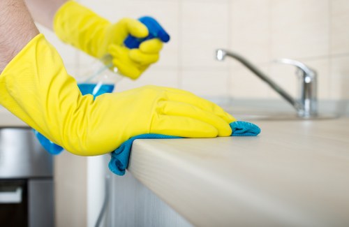 Cleaners preparing a property with a focus on quality and respect