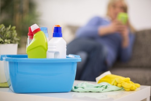 Manager reviewing a formal cleaning complaint case